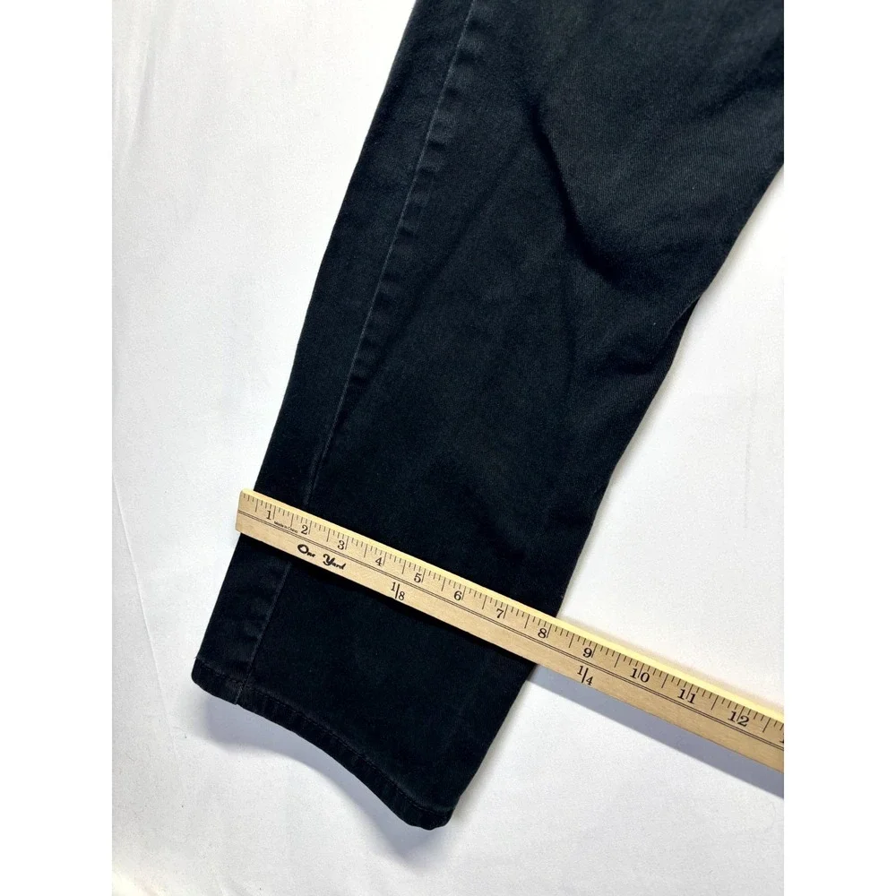 Levi's 513 Slim Fit Jeans Mens 34x30 Black Dark Wash Denim Mid Rise Straight Leg